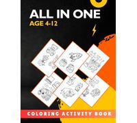 All in One Coloring Activity Book for Kids: Collection of Animals | Cute Stuff | Kitchen Items | Toys | Flowers | Food Items 300 Object Collection.
