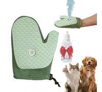 All-in-One Grooming Mist Glove for Pets, Grooming Mist Glove for Pets, Say Goodbye to Messy, Use Soothing Spray, Micro-Fine Spray to Lock Dandruff and Loose Hair (green)