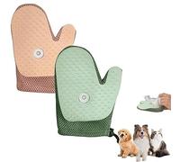 All-in-One Grooming Mist Glove for Pets, Pet Hair Removal Glove,Celery Pets Spray Cat Petting Gloves,Cat Grooming Gloves,Cat Brush Glove for Dogs & Cats,Deshedding Tools (Pink+Green)