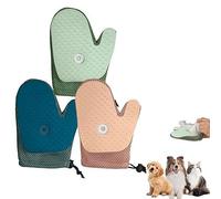 All-in-One Grooming Mist Glove for Pets, Pet Hair Removal Glove,Celery Pets Spray Cat Petting Gloves,Cat Grooming Gloves,Cat Brush Glove for Dogs & Cats,Deshedding Tools (Blue+Green+Pink)