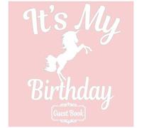 All In One It's My Birthday Guest Books, Gifts Tracker Log & Keepsake Page - 120 Pages Of Guests Special Wishes, Memory Pictures Pages For Lasting Keepsake & Gift Registry - Rose Pink Cover - Size 8.5