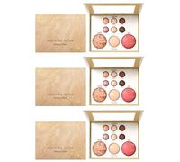 All-in-One-Makeup-Palette - Ombre à paupières, surligneur et contour - poudre miscible et durable pour un look radieux - compact pour les voyages (3pcs)