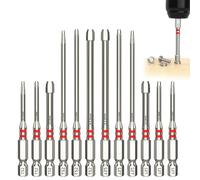 All-in-One Pagoda Hex Screwdriver Bit Set (6PCS), Universal 1.5-6mm Multiple Sizes Magnetic Pagoda Shaped Hex bit Set for Electric Drills and Wrenches (2Sets)