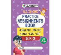 All In One Practice Assignments Book | English, Maths, Hindi, EVS, Art | Sr. Kg