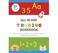 All-in-One Tracing Workbook: Practice Pen Control, Trace Lines, Letters, Numbers, and Early Math Skills for Preschool and Kindergarten | 8,5x11 inches, 83 pages