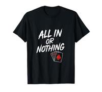 All In or Nothing Hustle Poker Brush Police graphique T-Shirt
