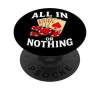 All in Or Nothing Joueur de Poker Vintage Rétro Drôle PopSockets PopGrip Adhésif