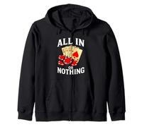 All in Or Nothing Joueur de Poker Vintage Rétro Drôle Sweat à Capuche
