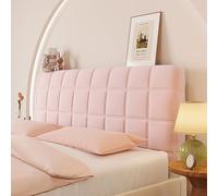 All Inclusive Housse de tête de lit extensible et épaisse Beige Résistant à la poussière Lavable Convient à une variété de têtes de lit (120 cm)