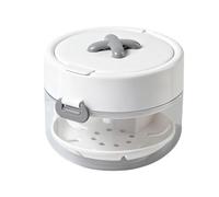 All-inOne Retainer Storage Case, Denture Cleaning Cup With Removable Basket, Portable Mouth Guard Storage Container, Travel Daily Care, For Retainers, Dentures And Night Guards