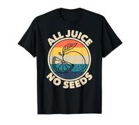 All Juice No Seeds Citron Retro Funny Vasectomy Cadeau pour homme T-Shirt