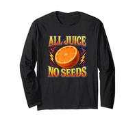 All Juice No Seeds Funny Vasectomie pour homme Manche Longue