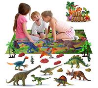 all Kids United® Camion Dinosaure 12 Figurines avec Tapis de Jeu & Accessoires