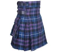 All Kilts Sports Couffle utilitaire pour homme en laine acrylique avec lanières en cuir, Pride of Scotland, 34 cm