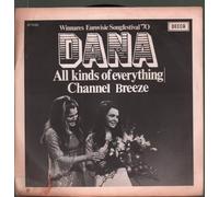 ALL KINDS OF EVERYTHING 7" (45) BELGIAN DECCA 1970 ISSUED WITH UK DISC B/W CHANNEL BREEZE (F13004) PIC SLEEVE