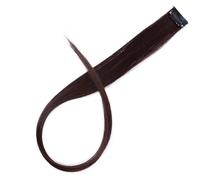 All Long Straight Color Hair Piece Extensions Clip In Highlight Rainbow Streak Pink Synthetic Strands On Clips(#22)