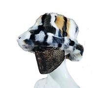 All Match Chapeau de bassin Niche en fausse fourrure Tissu Fisherman Casquette Bassin Cadeau pour Noël Nouvel An Thanksgiving Saint-Valentin Chapeau de pêcheur pour femmes hommes Grand