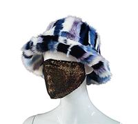 All Match Chapeau de bassin Niche en fausse fourrure Tissu Fisherman Casquette Bassin Cadeau pour Noël Nouvel An Thanksgiving Saint-Valentin Chapeau de pêcheur pour femmes hommes Grand