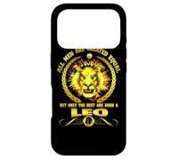 All Men are Born A Leo Zodiac Funny July August Birthday Coque pour iPhone 17 Pro