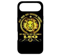 All Men are Born A Leo Zodiac Funny July August Birthday Coque pour iPhone Air