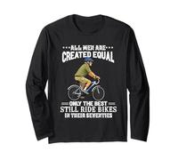 All Men are Created Equal Cyclist Seventies 70s Dad Manche Longue