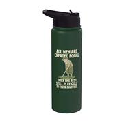 All Men Are Created Equal Only The Best Still Play Golf Stainless Steel Insulated Water Bottle
