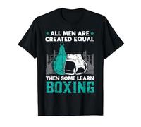 All Men are Created Equal Then Some Learn Boxer T-Shirt Graphique avec Valeur, Homme, Noir, S