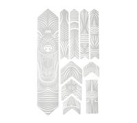 All Mountain Style Autocollants De Protection De Cadre Honeycomb Extra