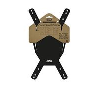 All Mountain Style – Plaque porte-numéro pour vélo – Léger et ajustable – Noir/Blanc