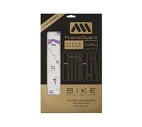 Protection Cadre Vélo Route & Gravel - Film Transparent Mat 200μm - Kit Universel 18 Pièces Anti-Rayures - Adhésif Résistant Vélo Carbone ou Alu - Total Grinduro