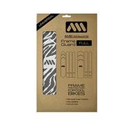 All Mountain Style Protection Cadre VTT en nid d’Abeille - Kit 18 pièces Haute résistance - pour VTT Carbone, Enduro, DH - Installation Facile - Zebra Grey