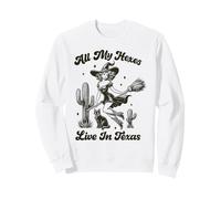 All My Hexes Live in Texas Halloween Witch Sweatshirt