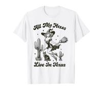 All My Hexes Live in Texas Halloween Witch T-Shirt