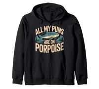 All My Puns are on Porpoise Marine Animal Wordplay - Sweat à Capuche
