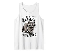 All of My Flabbers are Gasted Funny Raccoon Meme Humour Fun Débardeur