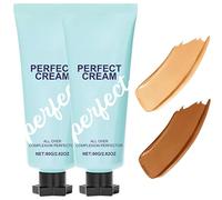 All-Over Complexion Perfector, Crème CC Liquide, Fond De Teint Essence, Fond De Teint Corps Waterproof, Teinte de Peau Waterproof et Résistante au Transfert, Anti-Cernes (Nu+W, 80g)