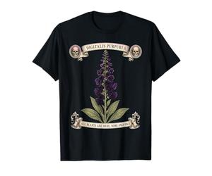 All Plants are Edible Some Only Once, Foxglove Plate T-Shirt