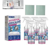 All-Purpose Bathroom Descaler Foam Cleaner Spray- Élimine les taches têtues, Spray nettoyant la saleté grasse, Convient aux bols de toilette, aux carreaux et à l'acier inoxydable (5)