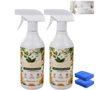 All Purpose Citrus Cleaner,Deep Cleaning Foam Spray with Fresh Scent，2PC | Universel Nettoyant Sol Carrelage,All-Purpose Deep Cleaning Spray for Kitchen Grease,Bathroom Tiles,Car Interior Upholstery