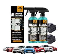 All Purpose Degreaser, Lemon Scent, Car Interior Cleaner, Quick Stain Removal for Automotive, Household (2 PCS)