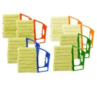 All-Purpose Washable Cleaning Brush, Blind Cleaner Brush Set - 7-Finger Microfiber Duster Tool, Portable Handheld Household Cleaning Kit for Window Blinds, AC Vents, Tracks, Shutters, Fans & Cars