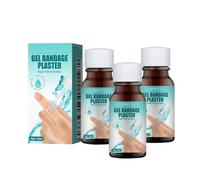 All-Purpose Waterproof Bandages,Quick Dry Wound Healing Gel,Étanche,Convient Pour Les Coupures Et Les Égratignures,10ML*3PC
