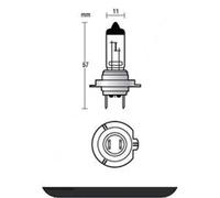 All Ride 871125228563 Carlight 55W H7 Ampoule 12 V