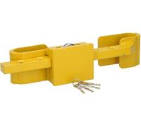 All Ride Cadenas pour conteneur Antivol de remorque 5KG - Réglable de 23 à 43 cm - Acier trempé - 3 clés de rechange incluses - Jaune