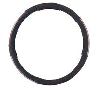 All Ride Housse de Volant pour Camion - Guidon avec diamètre 44-46 cm - Caoutchouc - Texture antidérapante Noir/Bois