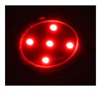 All Ride Lampe LED pour désodorisant Poppy Rouge