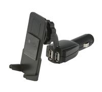 All Ride Support Téléphone avec Chargeur Voiture avec 2 ports USB - Entrée 12V /