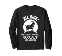All Rise The Fantasy Football Goat est arrivé Fan de Football Manche Longue