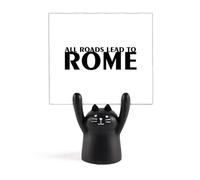 All Roads Lead Support de mémo Art Déco Motif Chat Noir