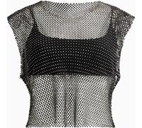 All Saints AllSaints Black Calytrix Sparkle Top